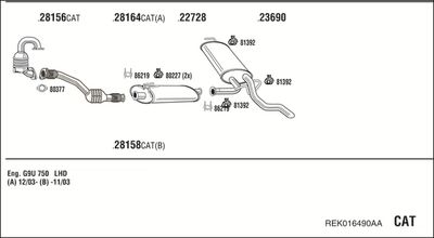 WALKER REK016490AA