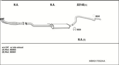 WALKER MBK017052AA