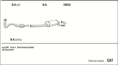WALKER FOK101104AA WALKER FOK101104AA