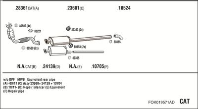 WALKER FOK019571AD WALKER FOK019571AD