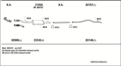 WALKER MBK004686AA