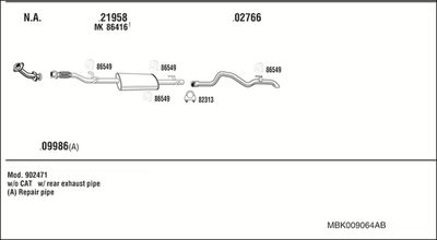 WALKER MBK009064AB