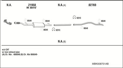 WALKER MBK008751AB