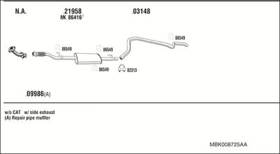 WALKER MBK008725AA
