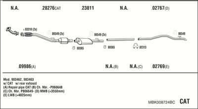 WALKER MBK008724BC