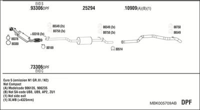 WALKER MBK005709AB