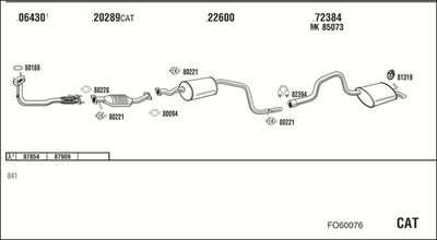 WALKER FO60076 WALKER FO60076