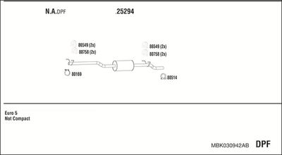WALKER MBK030942AB WALKER MBK030942AB