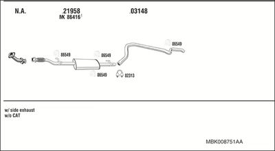 WALKER MBK008751AA