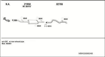 WALKER MBK026985AB