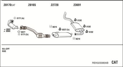 WALKER REK023080AB