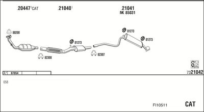 WALKER FI10511 WALKER FI10511