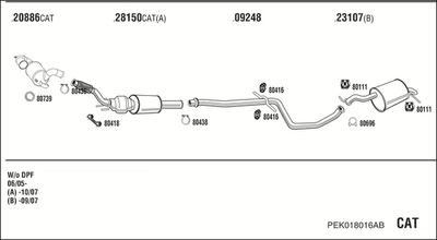 WALKER PEK018016AB
