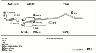 WALKER FOK030417AA WALKER FOK030417AA