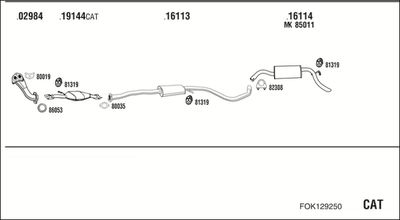 WALKER FOK129250 WALKER FOK129250