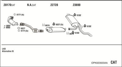 WALKER OPK023503AA WALKER OPK023503AA