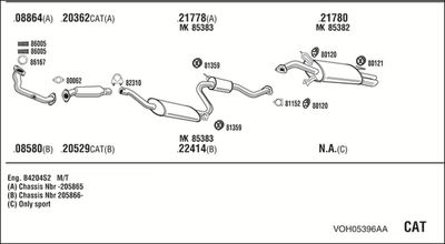 WALKER VOH05396AA