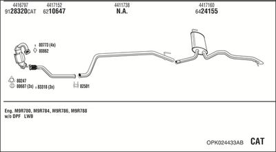 WALKER OPK024433AB WALKER OPK024433AB