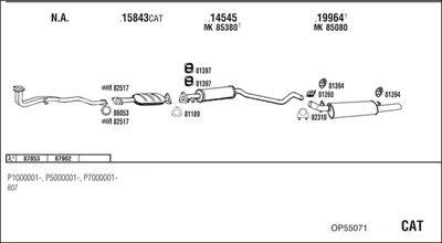 WALKER OP55071 WALKER OP55071
