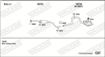 WALKER FOK005816AA WALKER FOK005816AA