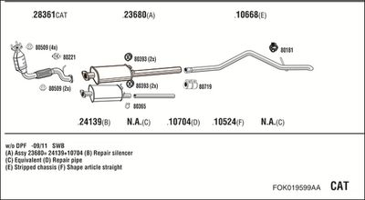 WALKER FOK019599AA