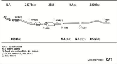 WALKER MBK008730BC