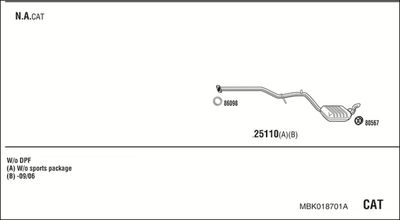 WALKER MBK018701A