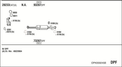 WALKER OPK059245B WALKER OPK059245B