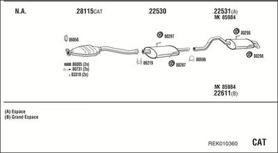 WALKER REK010360 WALKER REK010360