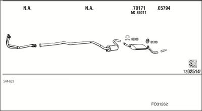 WALKER FO31262 WALKER FO31262