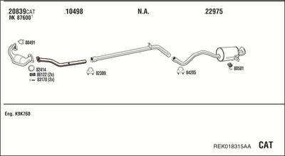 WALKER REK018315AA WALKER REK018315AA