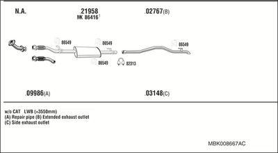 WALKER MBK008667AC