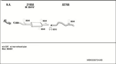 WALKER MBK008724AB