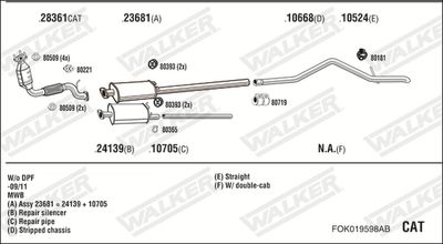 WALKER FOK019598AB