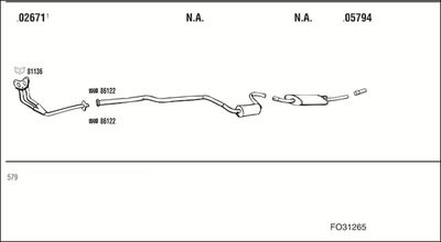 WALKER FO31265 WALKER FO31265