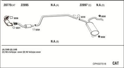 WALKER OPK027518 WALKER OPK027518