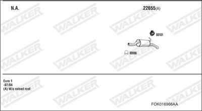WALKER FOK016966AA WALKER FOK016966AA