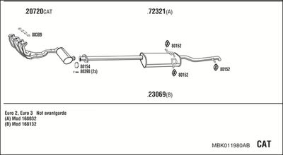 WALKER MBK011980AB