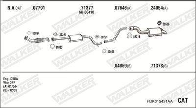WALKER FOK015491AA WALKER FOK015491AA