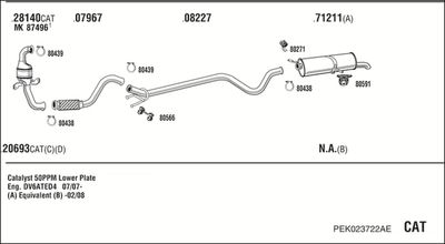 WALKER PEK023722AE