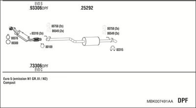 WALKER MBK007491AA