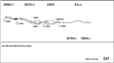 WALKER MBH15003B