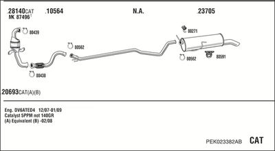 WALKER PEK023382AB