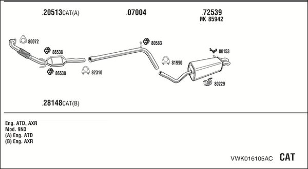 FONOS VWK016105AC