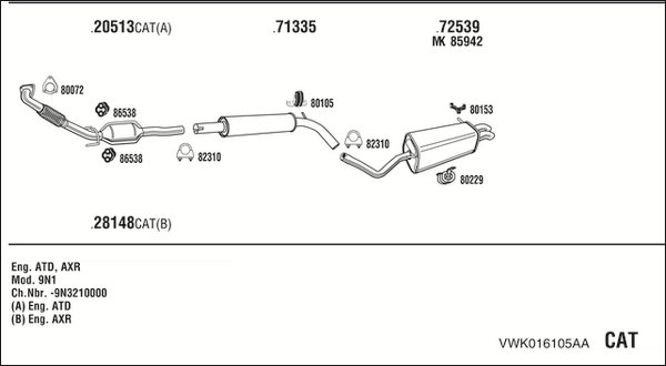 FONOS VWK016105AA