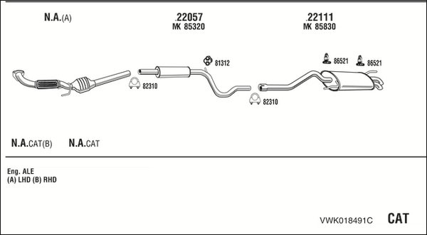 FONOS VWK018491C