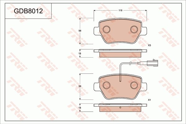 TRW GDB8012 TRW GDB8012