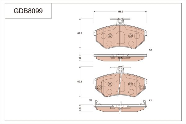 TRW GDB8099AT