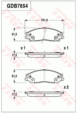 TRW GDB7654DT TRW GDB7654DT