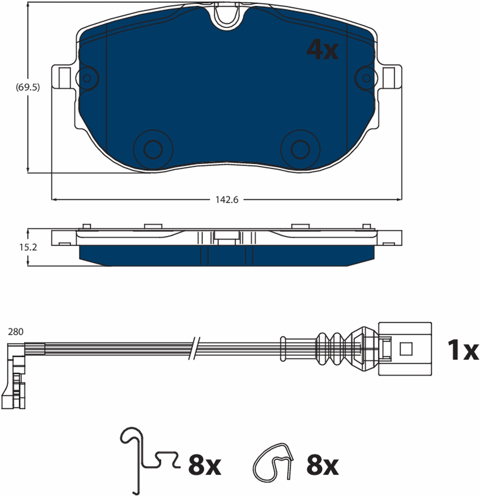 TRW GDB2548BTE
